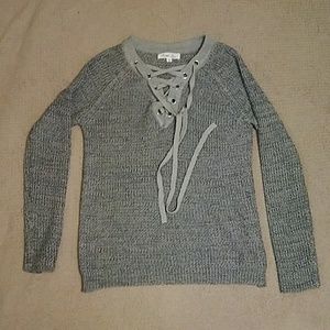 Knitted sweater shirt